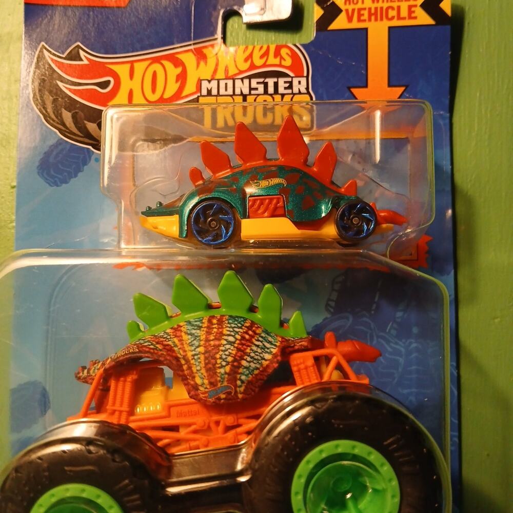 Hot Wheels Motosaurus combo.  Car and Monster Truck.